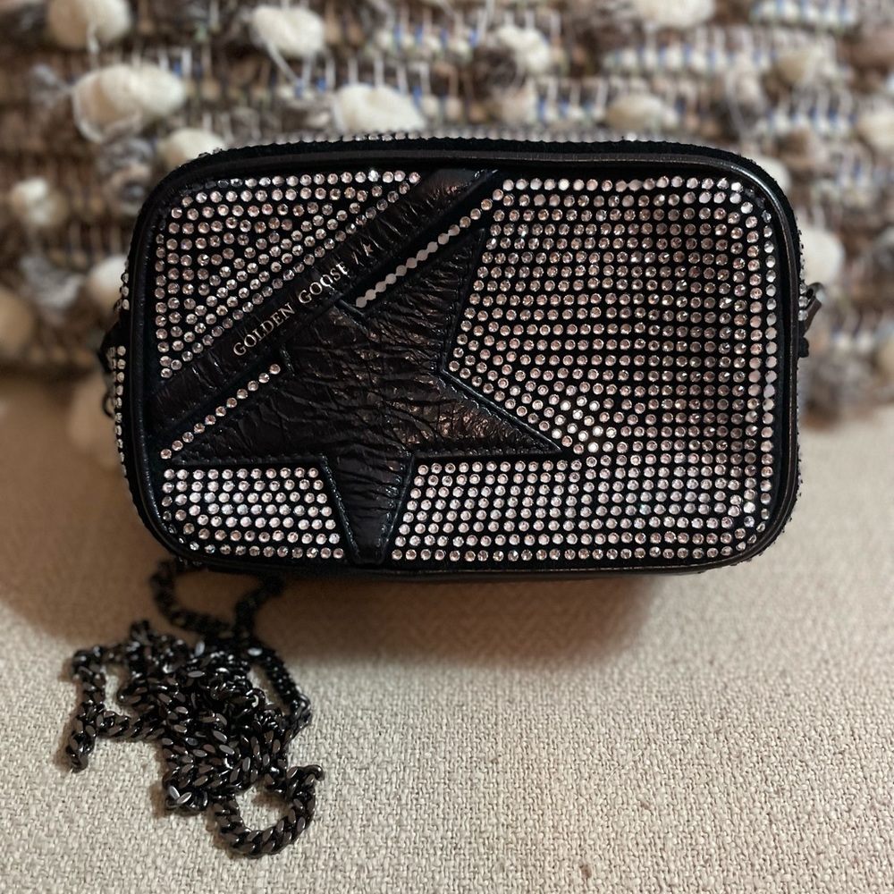Golden Goose Mini Star Crystal Crossbody Bag